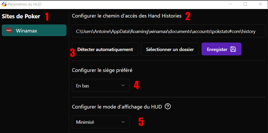 settings button in Sidebar